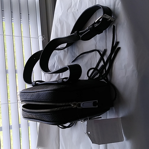 ❤Rebecca Minkoff Black Leather Crossbody Adjustable Strap Belt Bag NWT❤ - Picture 11 of 15